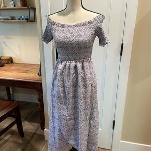 Off shoulder midi dress